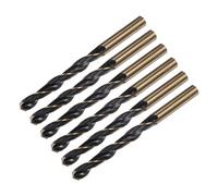 sourcing map 6pcs Jobber Drill Bits 10mm Black Nitride & Gold Titanium Coated 4341 High Speed Steel (HSS) 135 Degree Split Point Twist Drill Bits for Stainless Steel Metal Plastic Wood