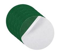 sourcing map 6Pcs Lamp Base Felt, 14cm Dia 2mm Thick Adhesive Round Soft Felt Furniture Pads, Non-Slip Anti-Scratch Backed for Reading Light Table Lamp DIY Craft, Green