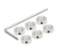sourcing map 6Pcs Landing Gear Stopper 8.1 x 12mm/0.32"x 0.47" Plane Wheel Collar Block with Wrench for RC Airplane Model Remote Aircraft