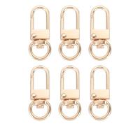 sourcing map 6Pcs Lobster Claw Clasp, 34mm/1.3inch Metal Swivel Keychain Clip Lanyard Snap Hooks for Bag Charm Purses Straps Jewelry Making DIY Craft, Matt Gold