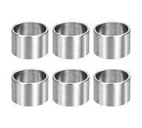sourcing map 6pcs M12 Metal Spacers, 1/2" Stainless Steel Spacer 12mm IDx14mm ODx10mm Length Round Unthreaded Standoff Bushing Plain Finish for Screw Bolts, Silver