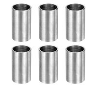 sourcing map 6pcs M12 Metal Spacers, 1/2" Stainless Steel Spacer 12mm IDx14mm ODx25mm Length Round Unthreaded Standoff Bushing Plain Finish for Screw Bolts, Silver