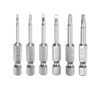 sourcing map 6pcs Magnetic Triangle Screwdriver Bits TA18 TA20 TA23 TA25 TA27 TA30 50mm Length 1/4 Inch Hex Shank Triangular Screwdriver Bit Set