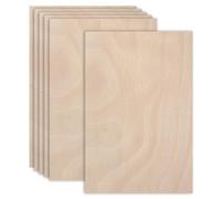 sourcing map 6PCS Mahogany Plywood Sheets,12 x 18 x 1/8 Inch Unfinished Wood Board Lightweight/Durable Wood Panels for Laser Cutting & Engraving,Crafts,Painting, Aircraft Model