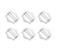 sourcing map 6Pcs Metal Adjuster Slide Buckles, 30mm Webbing Strap Roller Pin Clip Buckle Tri Glide for Vest, Suit, Bag Replacement Part (Silver)
