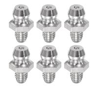 sourcing map 6Pcs Metric Stainless Steel Straight Grease Fitting M5 x 0.8mm Thread Hydraulic Grease Fitting Accessories