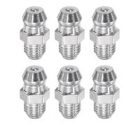 sourcing map 6Pcs Metric Stainless Steel Straight Grease Fitting M6 x 0.75mm Thread Hydraulic Grease Fitting Accessories