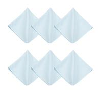 sourcing map 6Pcs Microfiber Cleaning Cloth for Glasses, 12x12inch Eyeglass Cleaning Cloth for Screens Cameras Cell Phones Electronics Lenses, Light Blue