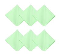 sourcing map 6Pcs Microfiber Cleaning Cloth for Glasses, 12x12inch Eyeglass Cleaning Cloth for Screens Cameras Cell Phones Electronics Lenses, Green