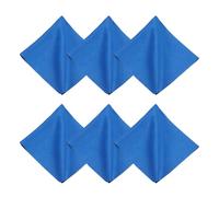sourcing map 6Pcs Microfiber Cleaning Cloth for Glasses, 12x12inch Eyeglass Cleaning Cloth for Screens Cameras Cell Phones Electronics Lenses, Sapphire