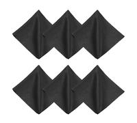 sourcing map 6Pcs Microfiber Cleaning Cloth for Glasses, 12x12inch Eyeglass Cleaning Cloth for Screens Cameras Cell Phones Electronics Lenses, Black