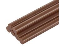 sourcing map 6pcs Mini Hot Glue Sticks for Glue Gun 11mm x 100mm Large Glue Sticks, Coffee