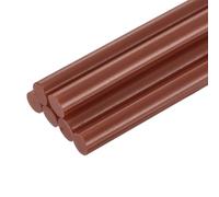sourcing map 6pcs Mini Hot Glue Sticks for Glue Gun 11mm x 100mm Large Glue Sticks, Dark Brown