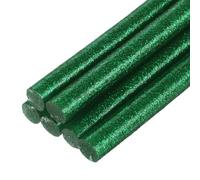 sourcing map 6pcs Mini Hot Glue Sticks for Glue Gun 7mm x 100mm Small Glue Sticks, Glitter Green