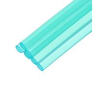 sourcing map 6pcs Mini Hot Glue Sticks for Mini Glue Gun, 4-inch x 0.28-inch Glue Gun Sticks for Art DIY Craft, Clear Blue