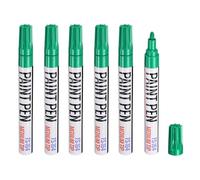 sourcing map 6pcs Paint Marker Pens Quick Dry Waterproof Permanent Oil Based Paint Markers for Wood Metal Plastic Canvas Glass Mug Rock Painting, Green