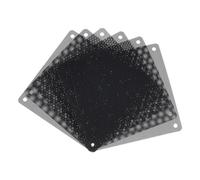 sourcing map 6PCS PC Dust Filter, 120x120mm PVC Computer Case Cooler Dustproof Mesh Cover Fan Grills for Computer Chassis Speakers, Black