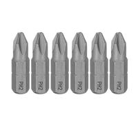 sourcing map 6pcs PH2 Phillips Screwdriver Bit 1/4" Hex Shank 25mm/1" Length Magnetic Cross Head S2 Steel Screw Driver Bit for Precision Repair