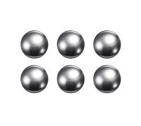 sourcing map 6pcs Precision Balls 20mm Diameter G25 Chrome Steel Ball for Bearings, Silver