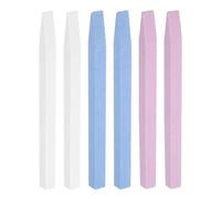 sourcing map 6pcs Pumice Stone Nail File, Pumice Nail Polishing Stick Cuticle Remover Pusher, Professional Quartz Stone Nail Filing Buffer Manicure Tool for Salon Nail Art Care