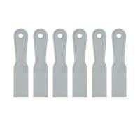 sourcing map 6pcs Putty Scraper 1.5" Plastic Flexible Putty Knives Disposable Paint Spreader Cleaner Tool for Spackling, Patching Painting Repairing, Gray