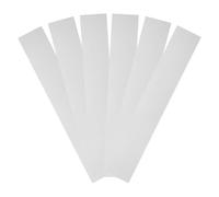 sourcing map 6pcs Reflective Stickers 1" x 5.9" High Visibility Vinyl Reflective Adhesive Tape Waterproof for Bike Car Motorcycle Trailer Helmet Mailbox, White
