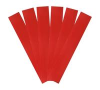 sourcing map 6pcs Reflective Stickers 1" x 5.9" High Visibility Vinyl Reflective Adhesive Tape Waterproof for Bike Car Motorcycle Trailer Helmet Mailbox, Red