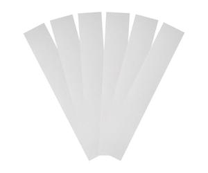 sourcing map 6pcs Reflective Stickers 1" x 5.9" High Visibility Vinyl Reflective Adhesive Tape Waterproof for Bike Car Motorcycle Trailer Helmet Mailbox, White