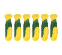 sourcing map 6pcs Rubber File Handle 3.27 Inch Round Hole Ergonomic Handles for Chainsaw File