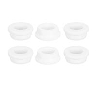 sourcing map 6Pcs Rubber Grommets 29mm Drill Hole, 20mm ID Hole Top Hat Grommet White Silicone Rubber Hole Plug Gasket for Wiring, Automotive