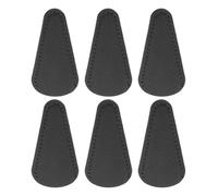 sourcing map 6Pcs Scissors Sheath, 2.9" x 1.5" Scissors Cover Protector PU Leather Portable Collect Bags for Eyebrow Trimming Beauty Tool Protection, Black