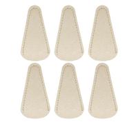 sourcing map 6Pcs Scissors Sheath, 2.9" x 1.5" Scissors Cover Protector PU Leather Portable Collect Bags for Eyebrow Trimming Beauty Tool Protection, Gold