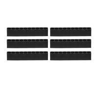 sourcing map 6pcs Screwdriver Bit Holder Organizer 82x9.5x16mm 10 Holes Hex Drill Plastic Storage Case for Any 1/4" Metal Driver Bits