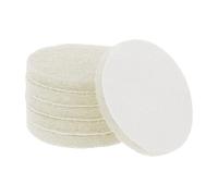 sourcing map 6pcs Scrubber Scouring Pads 450 Grits 4 Inch Drill Power Brush Hoop and Loop Surface Conditioning Disc Drill Scuffing Disc Scrub Pads for Home Kitchen Cleaning, White