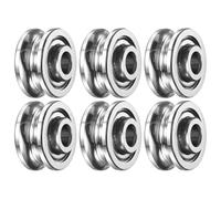 sourcing map 6Pcs SG15ZZ Deep U Groove Ball Track Guide Bearing 5mm x 17mm x 8mm Double Shielded Pre-Lubricated GCr15 High Carbon Chrome Bearings for Dual-Axis Guide Rails (ABEC5)
