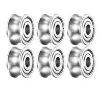 sourcing map 6Pcs SG20ZZ Deep U Groove Ball Track Guide Bearing 6mm x 20mm x 10mm Double Shielded Pre-Lubricated GCr15 High Carbon Chrome Bearings for Dual-Axis Guide Rails (ABEC5)