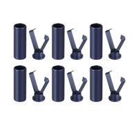 sourcing map 6Pcs Shoelace Tips Alloy Shoelace Head, Navy Cylindrical Shoe Lace Ends Cords End Tip Metal Aglets Replacement Head for Shoestring Clothes