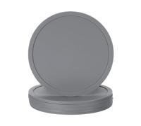 sourcing map 6pcs Silicone Drink Coasters Non-Slip Heat Resistant Cup Coasters Mat for Hot or Cold Drinks Tables Desk Kitchen Office Bar Furniture Protection Grey