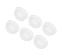 sourcing map 6pcs Silicone Snap in Locking Hole Plugs,14mm/0.6 Inch Mounting Diameter Narrow Groove Width 2mm Panel Seal Cover Round for Kitchen Bulkheads Waterproof Sealing Plugs Clear