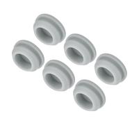 sourcing map 6pcs Silicone Snap in Locking Hole Plugs,14mm/0.6 Inch Mounting Diameter Narrow Groove Width 2mm Panel Seal Cover Round for Kitchen Bulkheads Waterproof Sealing Plugs Grey