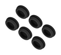 sourcing map 6pcs Silicone Snap in Locking Hole Plugs,17mm/0.7 Inch Mounting Diameter Narrow Groove Width 2mm Panel Seal Cover Round for Kitchen Bulkheads Waterproof Sealing Plugs Black
