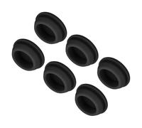 sourcing map 6pcs Silicone Snap in Locking Hole Plugs,20mm/0.8 Inch Mounting Diameter Narrow Groove Width 2mm Panel Seal Cover Round for Kitchen Bulkheads Waterproof Sealing Plugs Black
