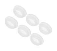 sourcing map 6pcs Silicone Snap in Locking Hole Plugs,24mm/0.9 Inch Mounting Diameter Narrow Groove Width 2.5mm Panel Seal Cover Round for Kitchen Bulkheads Waterproof Sealing Plugs Clear