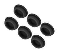 sourcing map 6pcs Silicone Snap in Locking Hole Plugs,24mm/0.9 Inch Mounting Diameter Narrow Groove Width 2.5mm Panel Seal Cover Round for Kitchen Bulkheads Waterproof Sealing Plugs Black