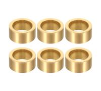 sourcing map 6Pcs Sleeve Bearings, 12mm Bore x 16mm OD x 8mm Length, Self-Lubricating Sintered Bronze Bushings