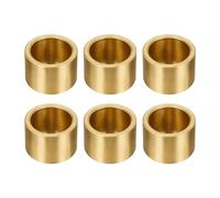 sourcing map 6Pcs Sleeve Bearings, 25mm Bore x 32mm OD x 22mm Length, Self-Lubricating Sintered Bronze Bushings