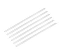 sourcing map 6Pcs Square Aluminum Flat Bar 5/32" Thick 33/64" Width 12" L | 4x13x305mm 6061 Aluminum Flat Plate Solid New Mill Stock Silver for Industrial Building