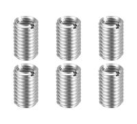 sourcing map 6pcs Thread Repair Inserts M10 x 1.5 Male to M8 x 1.25 Female Thread 15mm Long Stainless Steel Reducing Nuts Metric Self Tapping Sleeves Threaded Reducer Industrial Fasteners