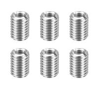 sourcing map 6pcs Thread Repair Inserts M12 x 1.75 Male to M8 x 1.25 Female Thread 15mm Long Stainless Steel Reducing Nuts Metric Self Tapping Sleeves Threaded Reducer Industrial Fasteners