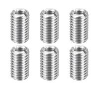 sourcing map 6pcs Thread Repair Inserts M12 x 1.75 Male to M8 x 1.25 Female Thread 20mm Long Stainless Steel Reducing Nuts Metric Self Tapping Sleeves Threaded Reducer Industrial Fasteners
